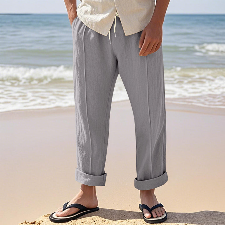 Casual beach pants for men with adjustable drawstring and breathable material Lune London