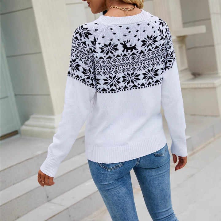 Women's Sweater with Nordic Pattern Lune London