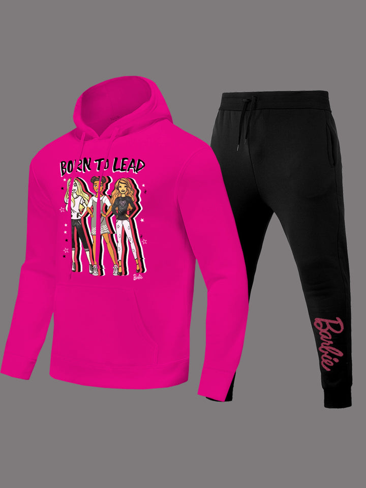 Women's hoodie and jogger set with inspiring Barbie motif Lune London