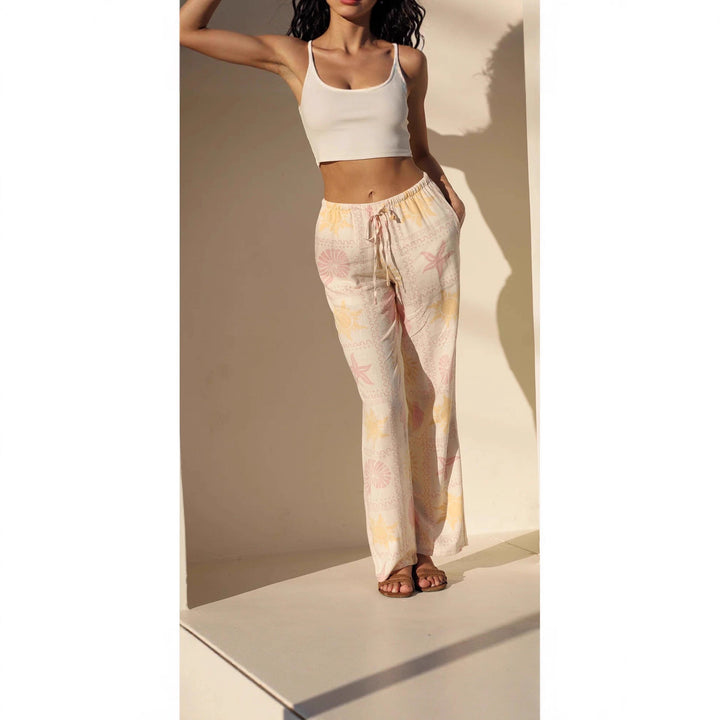 Pantalons de pyjama confortables pour femmes avec motif maritime Chic & Stil