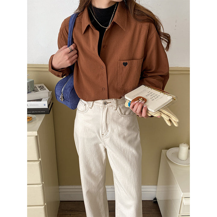 Women's casual blouse with heart detail Chic & Stil