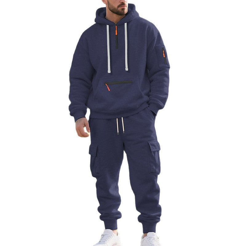 Men's sporty hoodie set and pants with practical pockets Lune London
