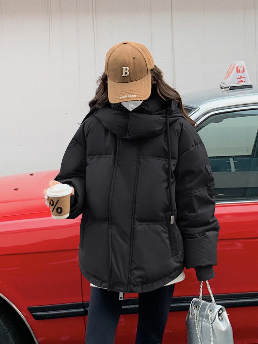 Lady Winter Down Jacket with generous cut and high collar Lune London