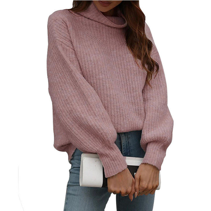 Lune London women’s oversized sweater vest with trendy turtleneck