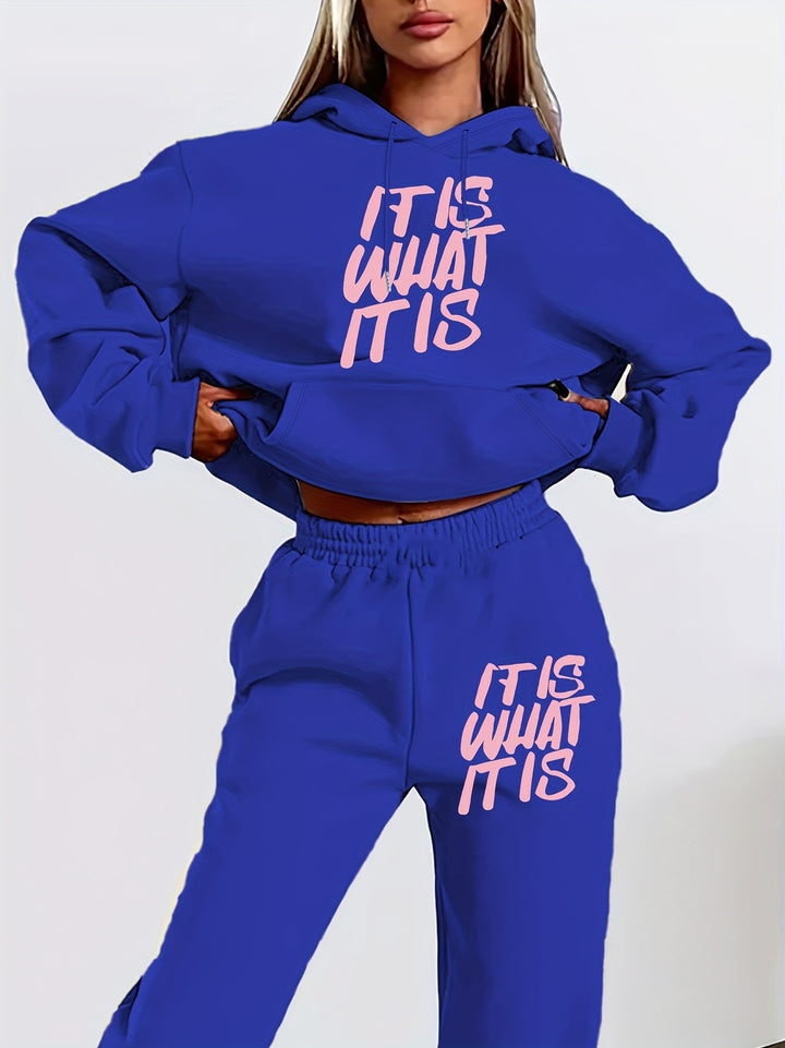 Ensemble de survêtement pour femmes avec impression élégante et coupe décontractée Chic & Stil