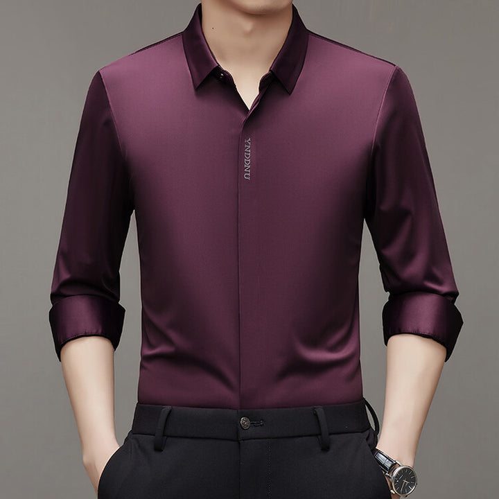 Trendy long-sleeve shirt for men with innovative moisture management Lune London