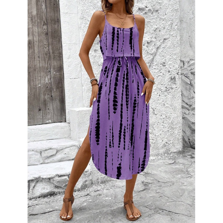 Lune London Women's Bohemian Maxi Dress with Side Slit