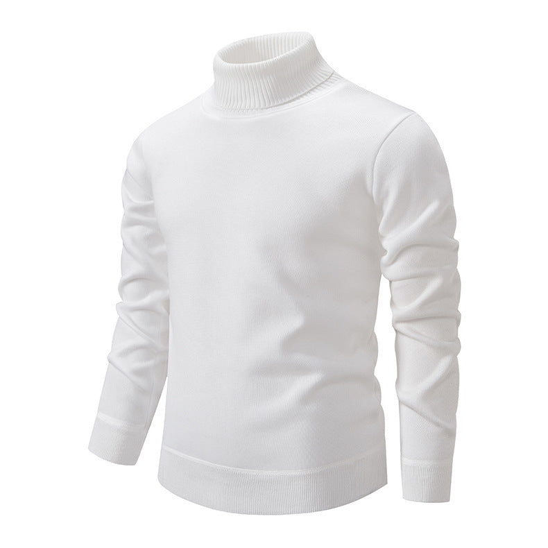Men's soft knit turtleneck sweater with structured design Lune London