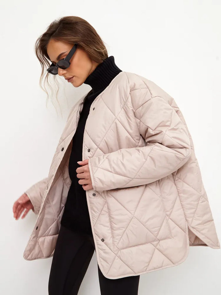 Quilted leisure jacket for women with high collar and trendy fit Lune London