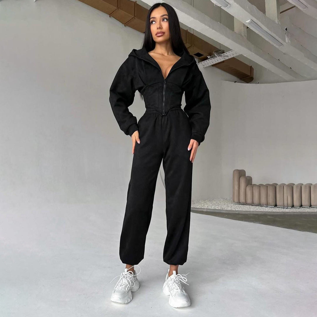 Women casual chic sweatshirt set