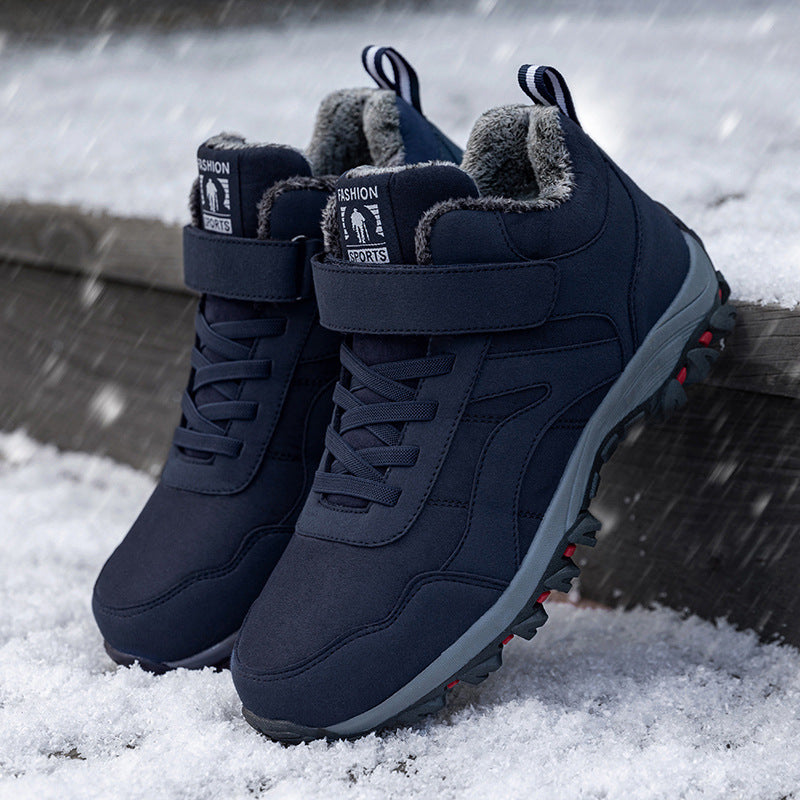 Insulated hiking shoes for women with non-slip sole and practical Velcro solution Lune London