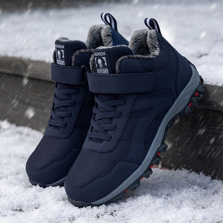 Insulated hiking shoes for women with non-slip sole and practical Velcro solution Lune London
