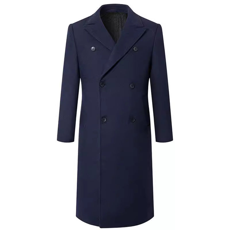 Double-breasted coat for men with elegant cut and practical pockets Lune London