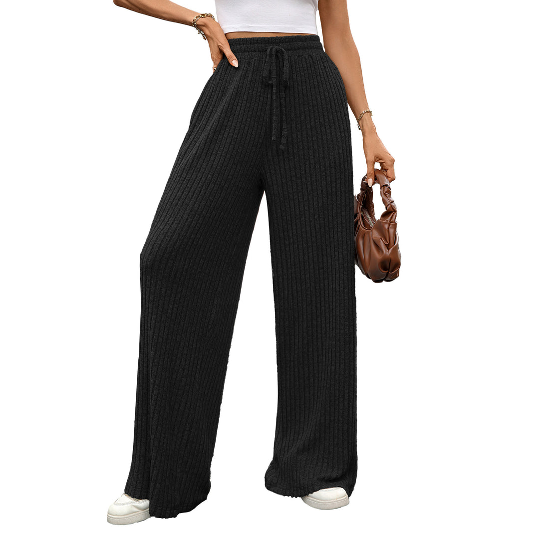 Wide ribbed pants for women Lune London