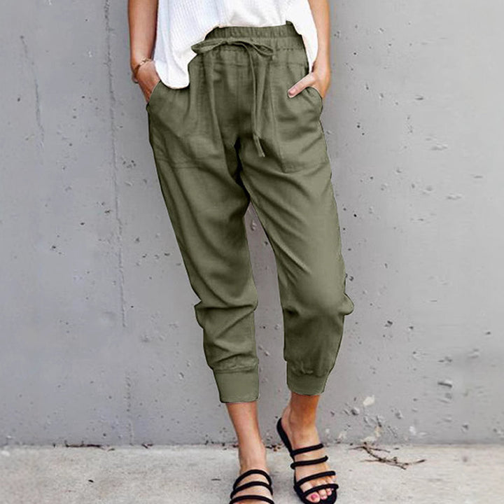 Comfortable leisure pants for women with elastic waistband Lune London