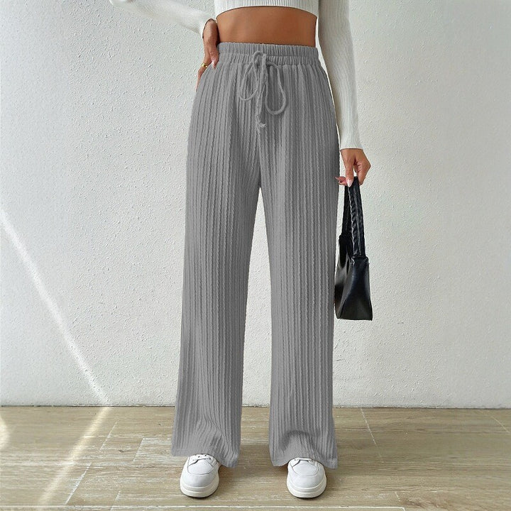 Relaxing knit loungewear set for women, high waist and wide leg Lune London