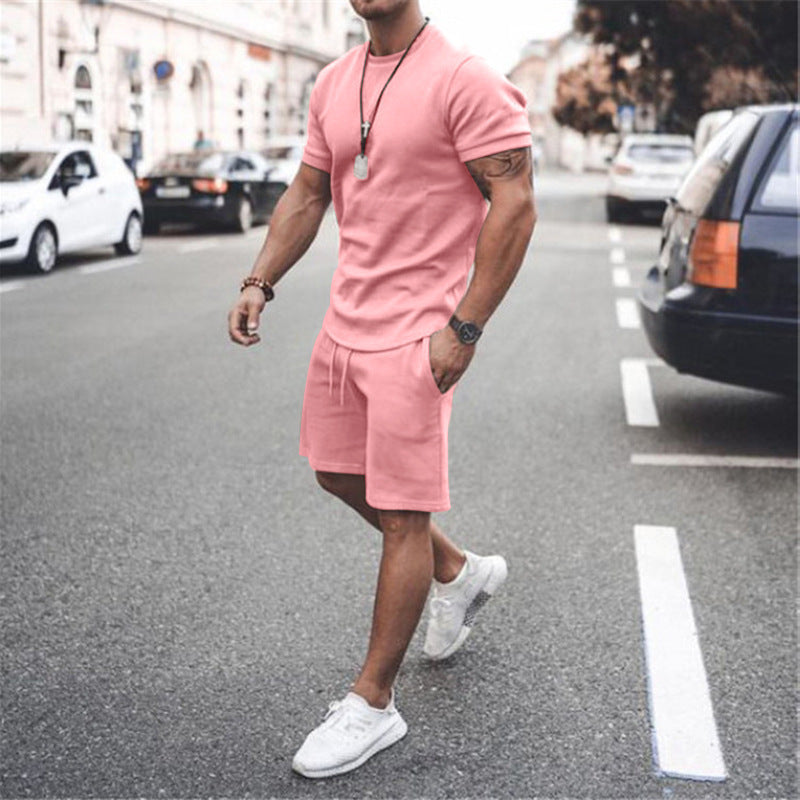 Men's summer sports set with breathable t-shirt and shorts Lune London