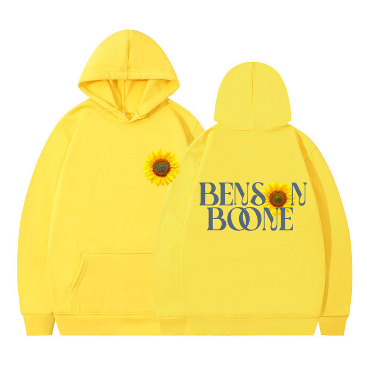 Women's hoodie with unique sunflower design and comfortable fit Lune London