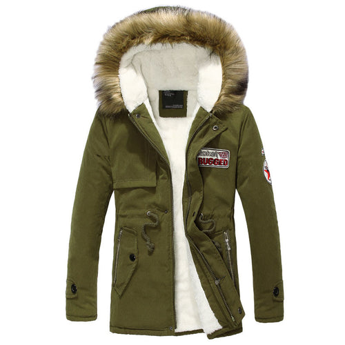 Stylish winter jacket for men with removable hood Lune London