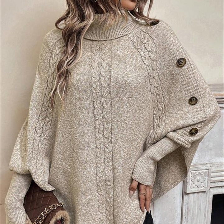 Knitted sweater for women with elegant button details and a relaxed fit Lune London