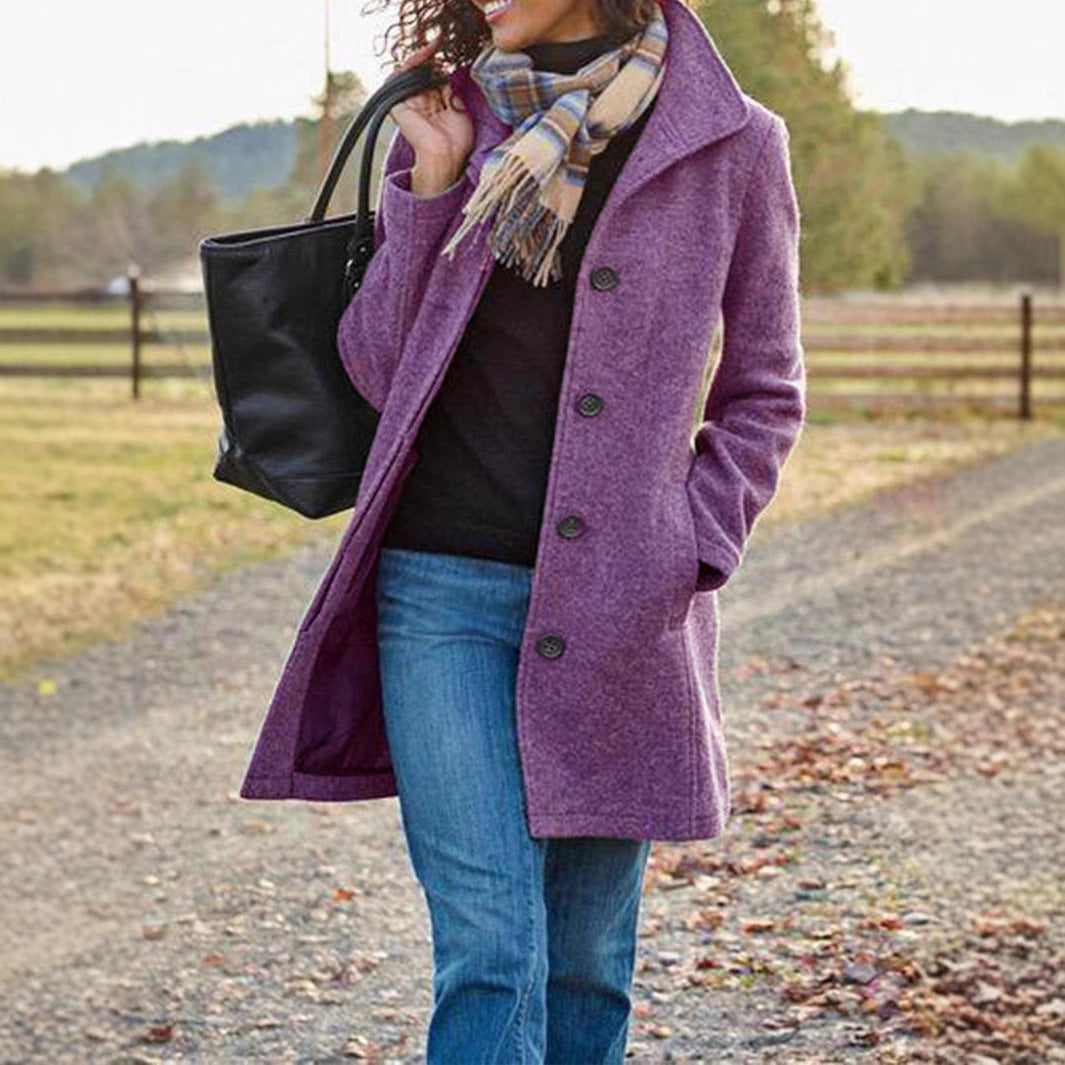 Women's Fashionable Wool Coat Lune London