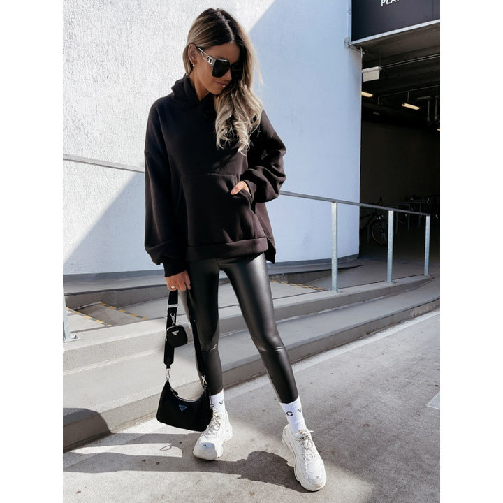 Sweat à capuche oversize pour femmes avec poches kangourou pratiques Chic & Stil