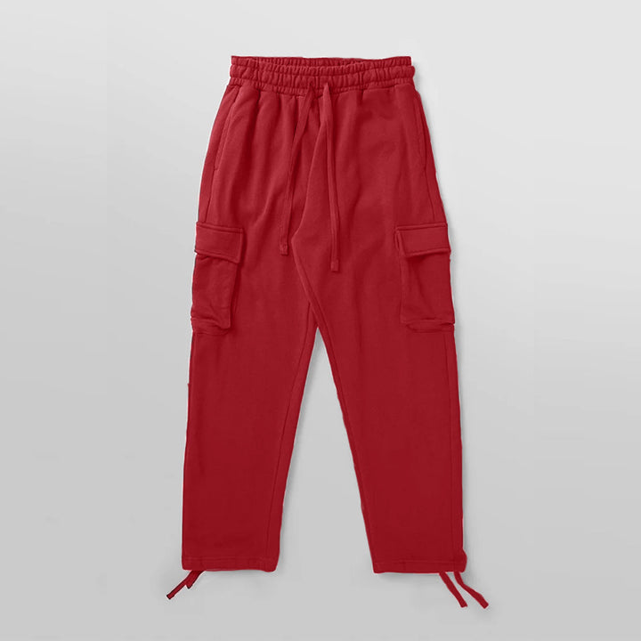Sporty cargo pants for men with elastic waist and practical pockets Lune London