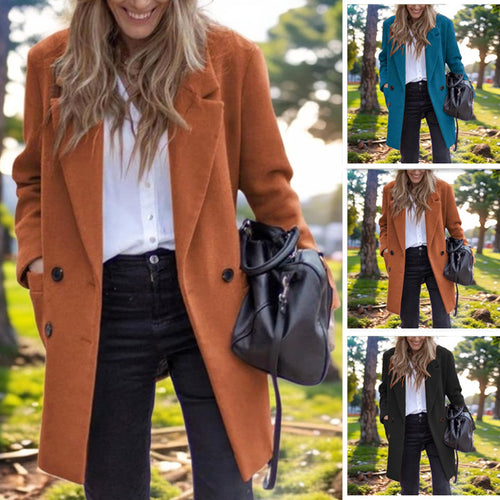 Elegant wool coat for women Lune London
