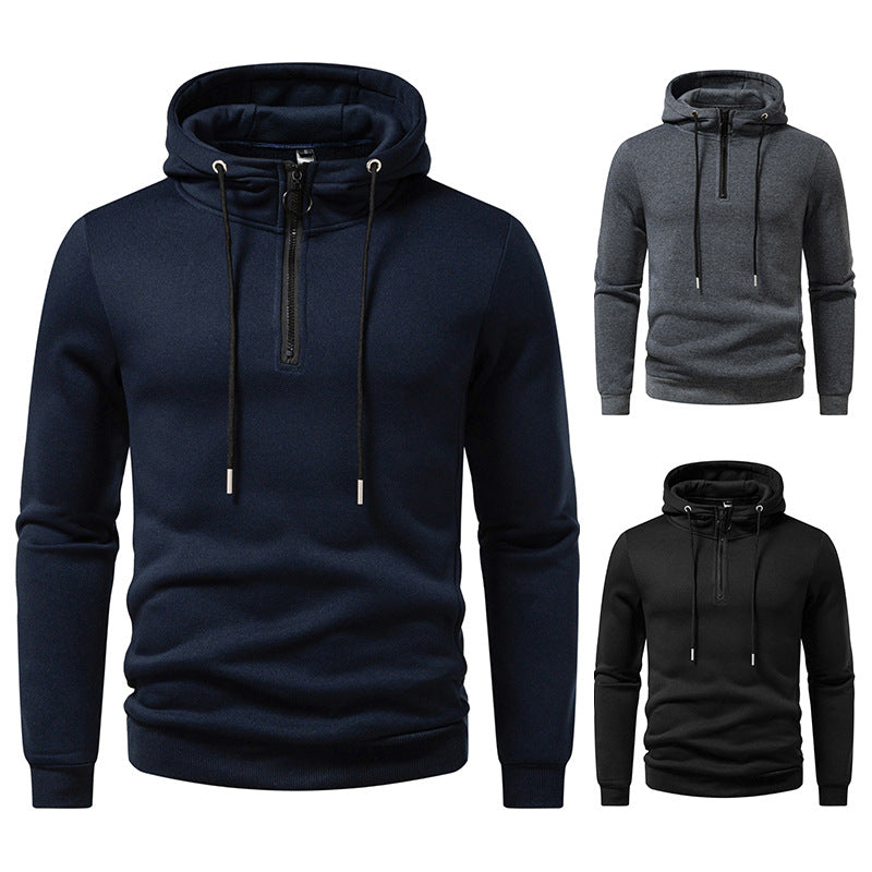 Men's hooded tops with modern zipper closure and breathable material Lune London