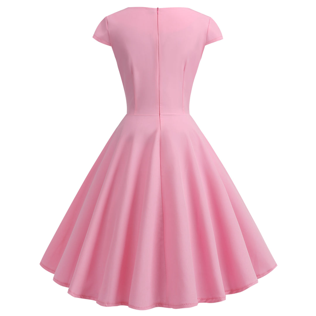 Flared dress for women with elegant waist and floating hem Lune London