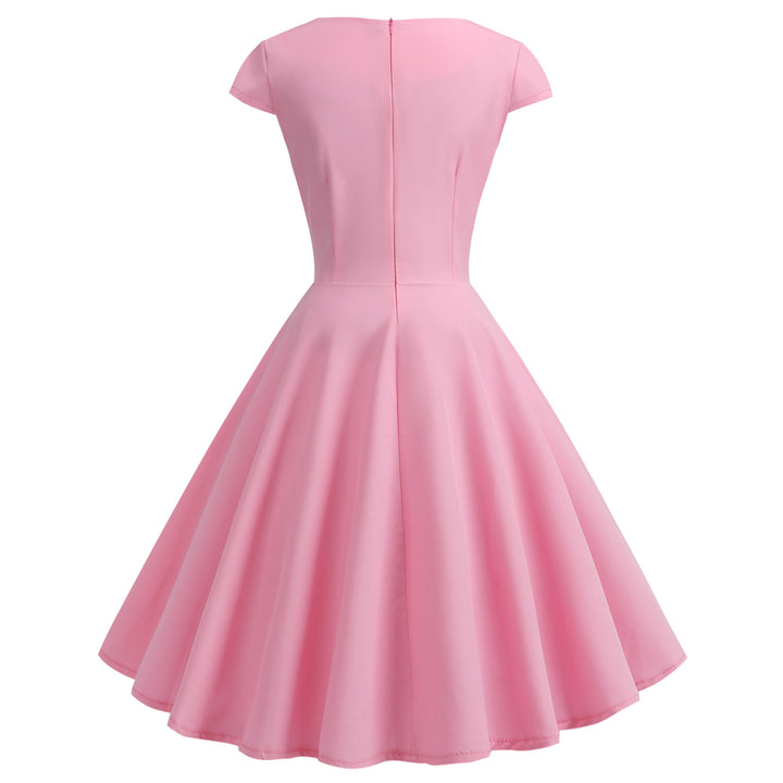 Flared dress for women with elegant waist and floating hem Lune London