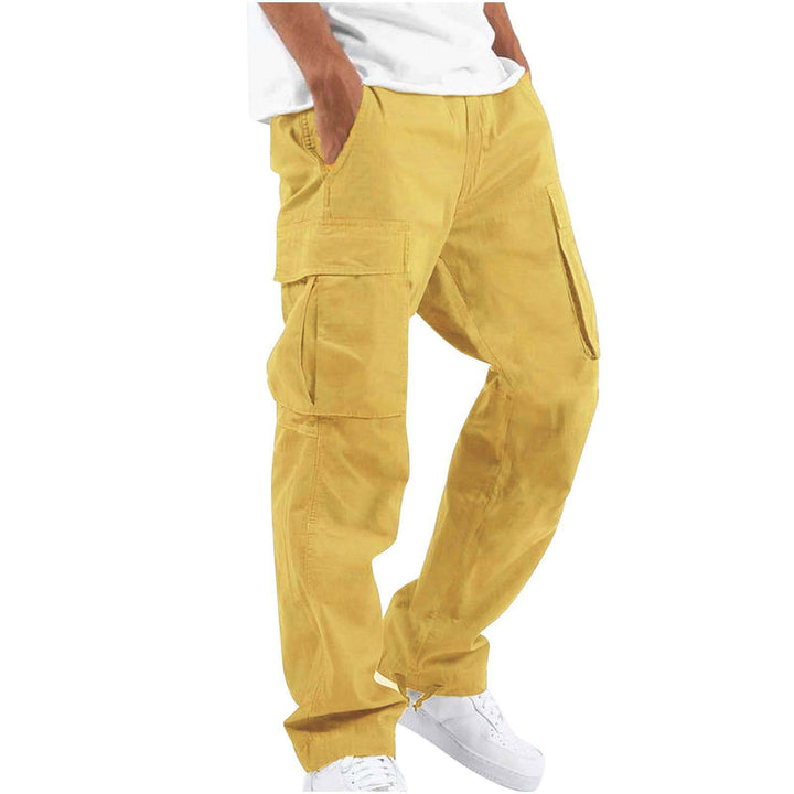 Men's cargo pants with practical side pockets and adjustable waistband Lune London
