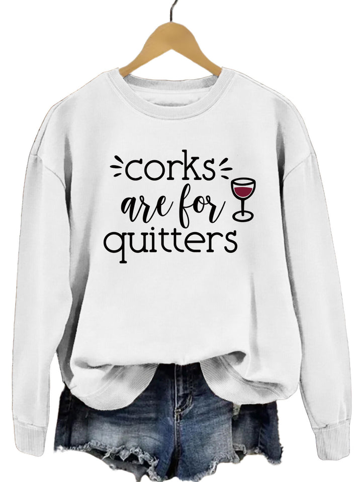 Sweatshirt pour femmes avec slogan créatif et coupe décontractée Chic & Stil