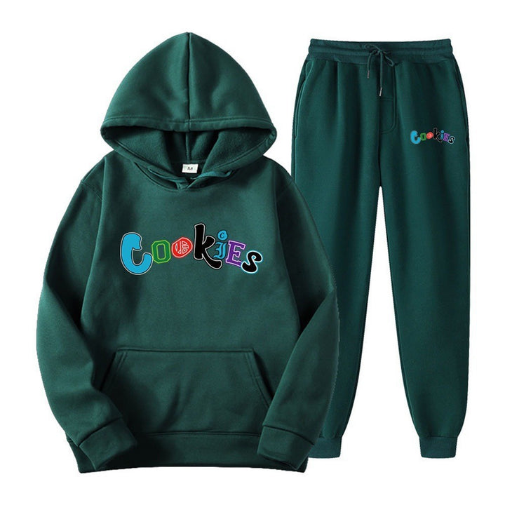 Women's Hoodie and Jogging Pants Set with Colorful Graphic Print Chic & Stil