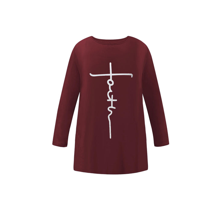 Ensemble de leggings et tunique pour femmes avec découpe asymétrique et impressions motivantes Chic & Stil