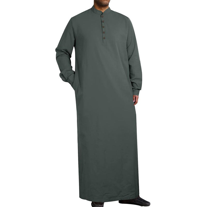 Modern men's caftan with button design and soft cotton material Lune London