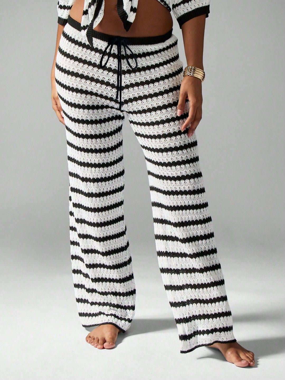 Casual knit pants Stras for women from Lune London