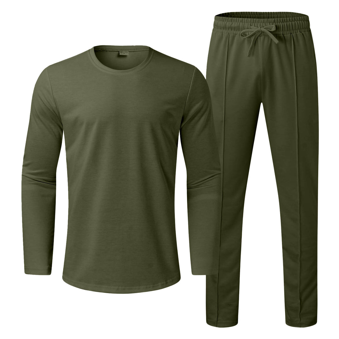 Men Long Sleeve Functional T-Shirt and Comfortable Jogging Pants Lune London