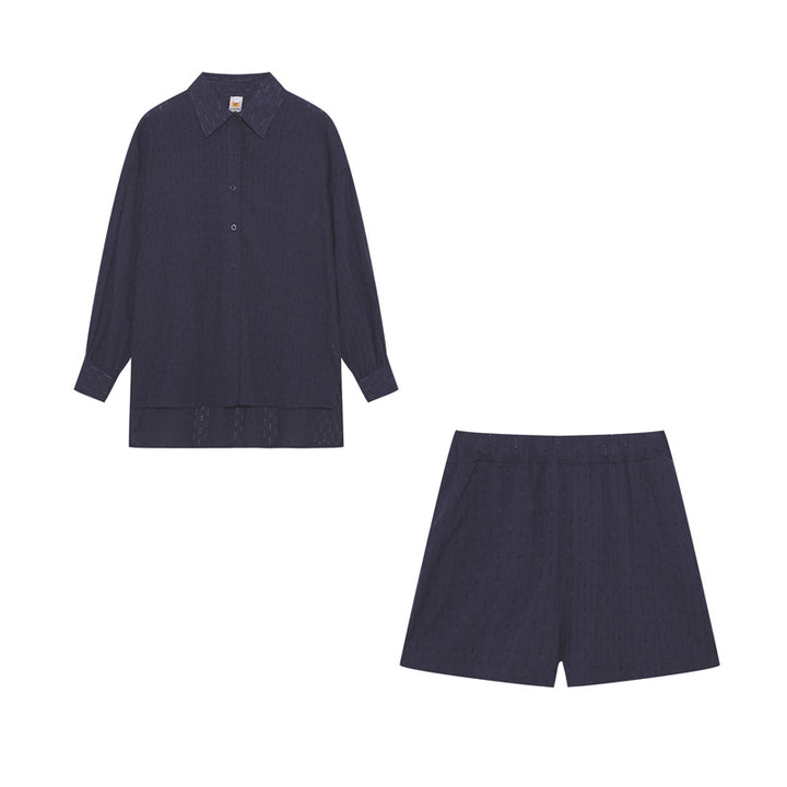 Lune London women's light buttoned coordinated set