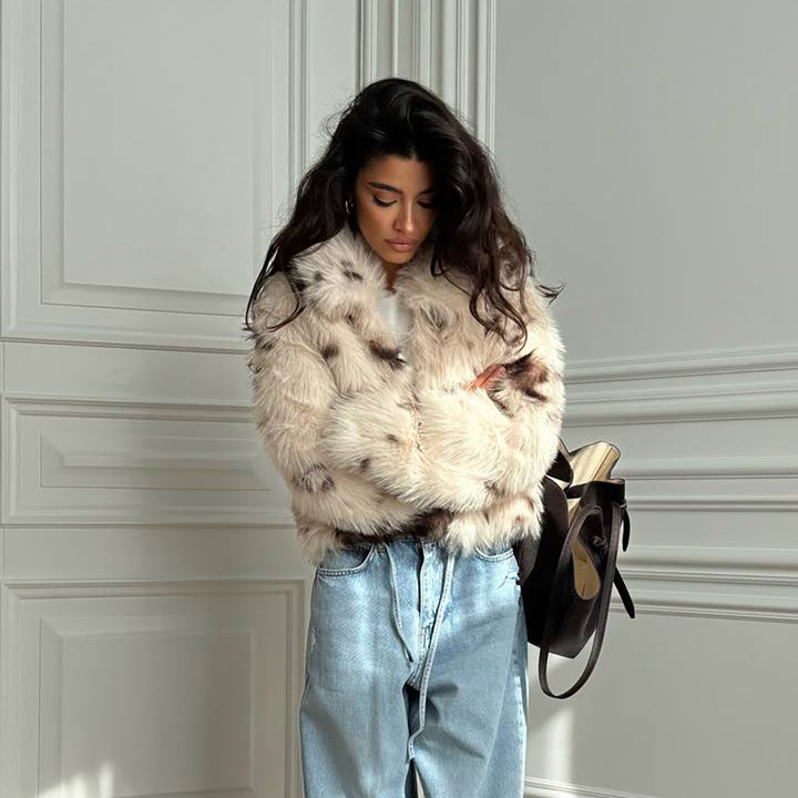 Women High Quality Faux Fur Jacket Lune London