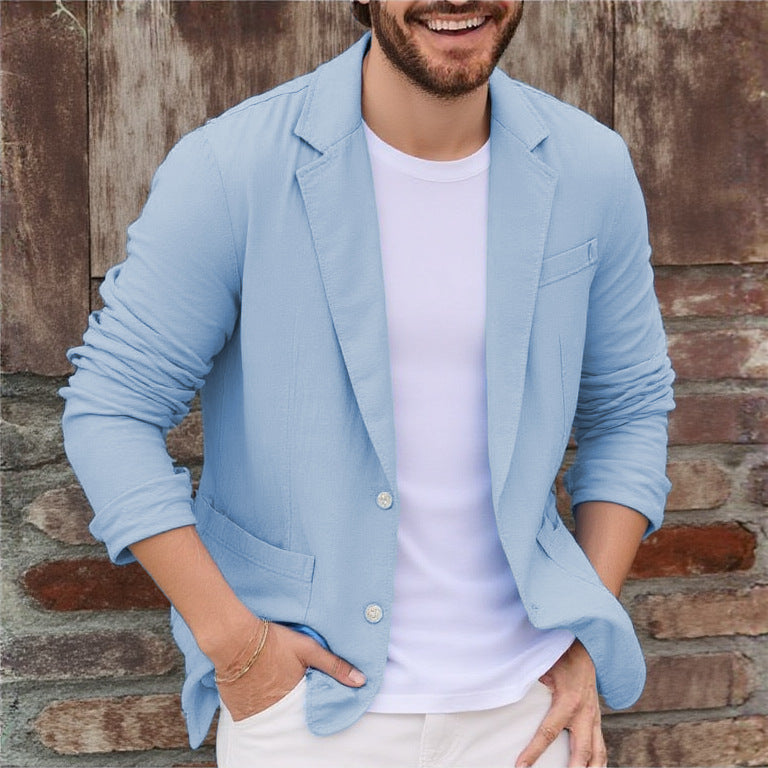 Men's jersey blazer casual with pockets