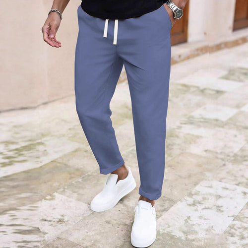 Casual men's jogger pants with adjustable waistband Lune London