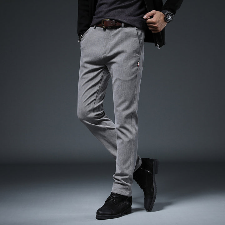 Slim-fit leisure pants for men with elastic waistband and practical pockets Lune London