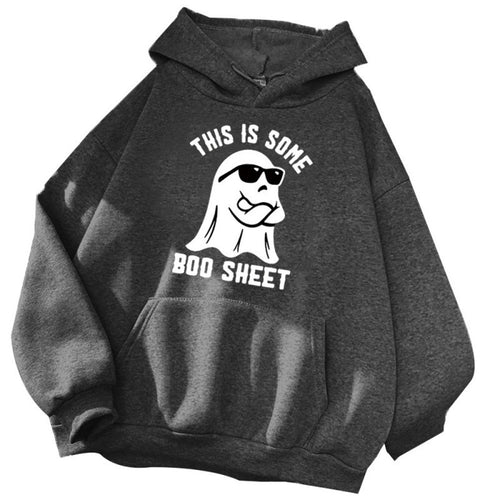Women's hooded sweatshirt with a funny slogan and comfortable fit Lune London