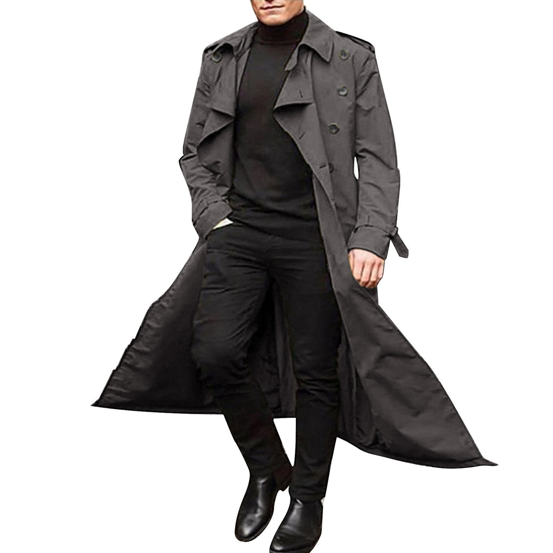 Elegant trench coat for men with double row of buttons Lune London
