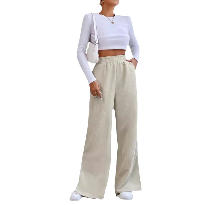 Lune London Wide Ribbed Pants for Women
