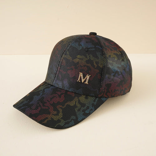 Ladies Fashion Baseball Cap with Stylish Mesh Design and Glitter Application Lune London