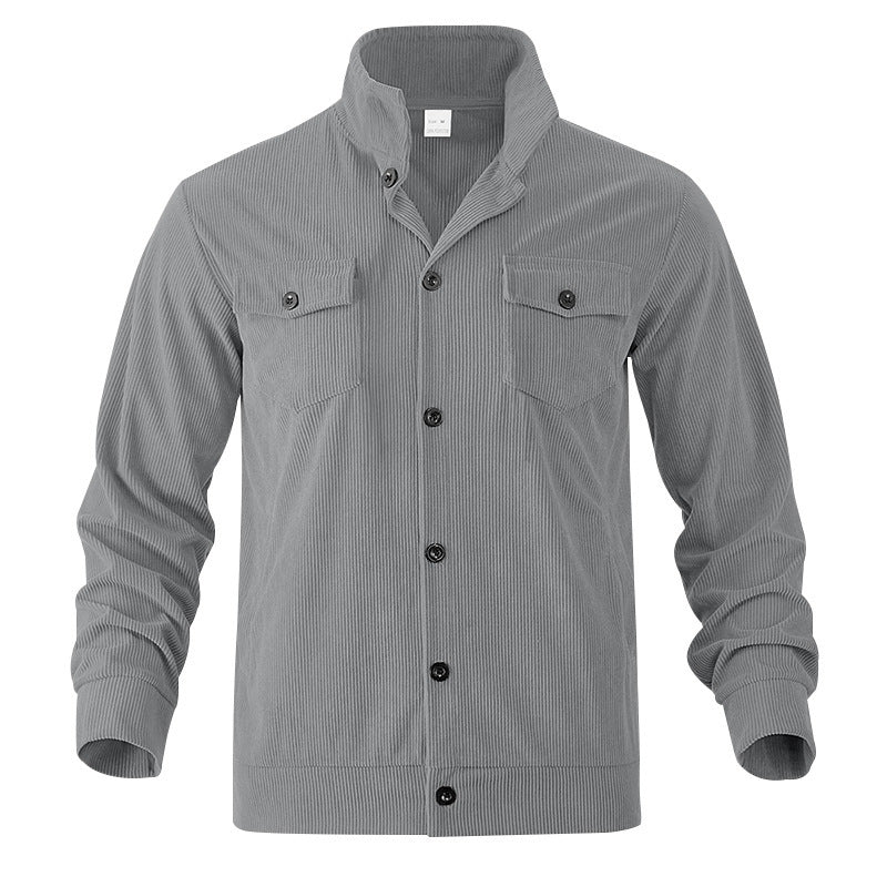Men's casual cord jacket with practical chest pockets Chic and style