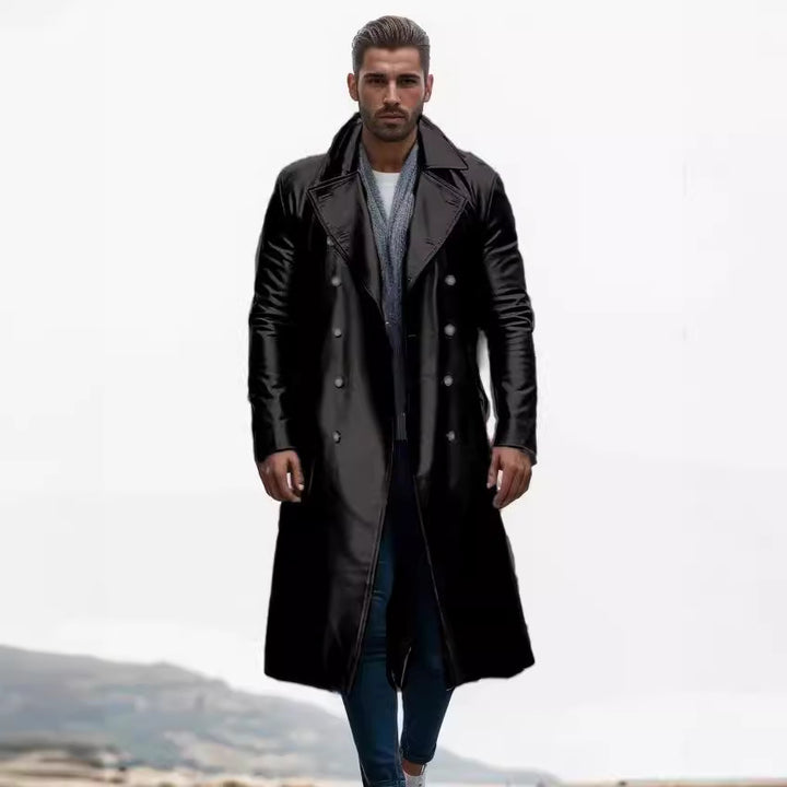Men's elegant and timeless double-breasted trench coat Lune London