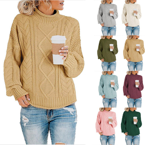 Thick Cable Knit Sweater for Women Lune London